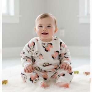 Disney Baby Minnie Mouse Two Piece Long sleeve Outfit Baby Girls 6-9Months